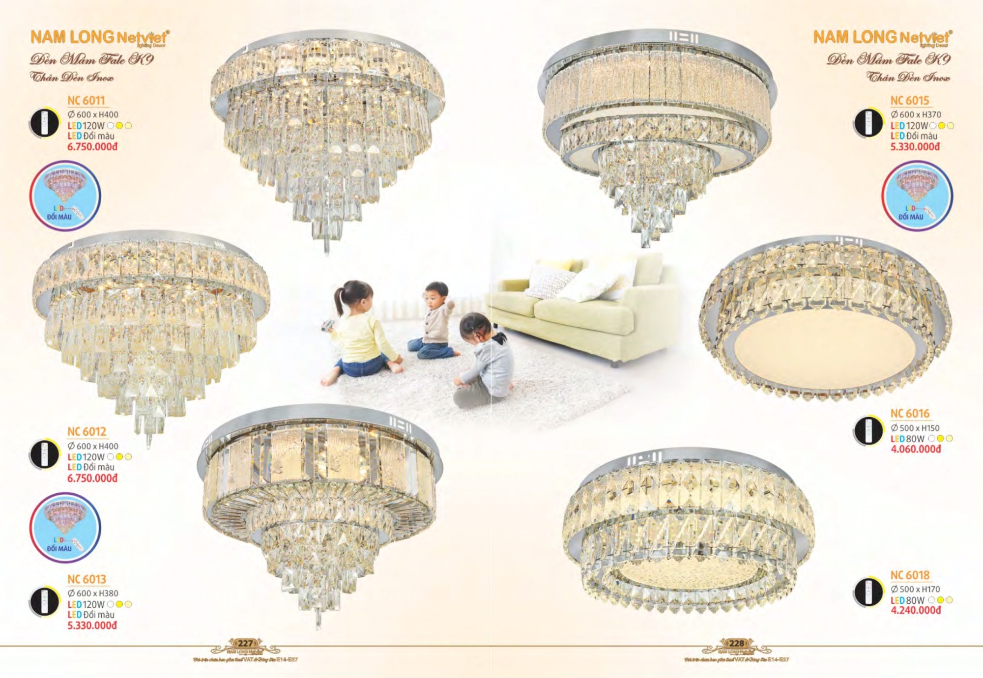 Bảng giá đèn trang trí Nam Long